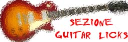 Sezione Guitar Licks per improvvisare con la chitarra